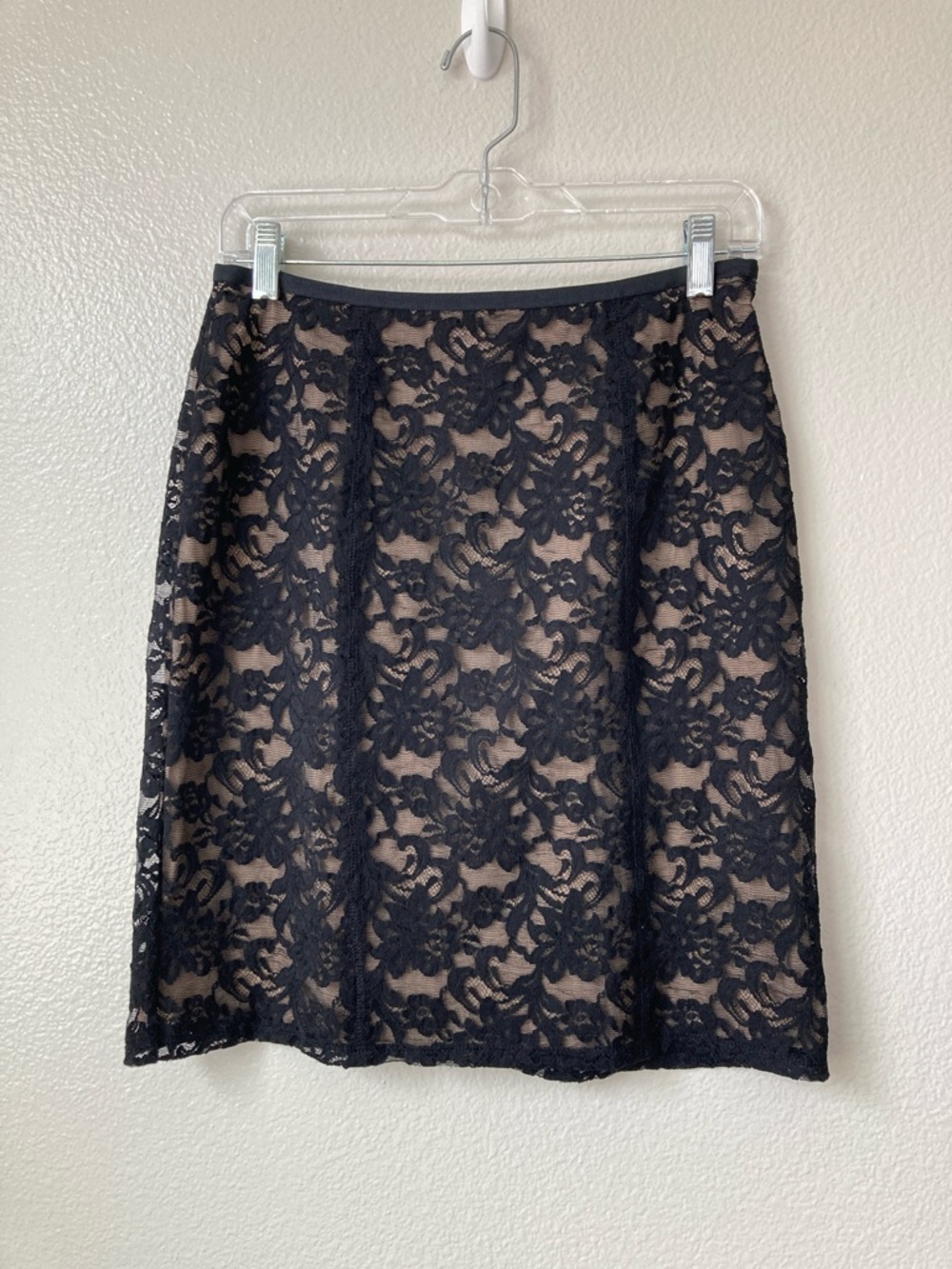 Hanky Panky floral Lace Illusion Overlay Stretch Mini Skirt Coquette Sz M
